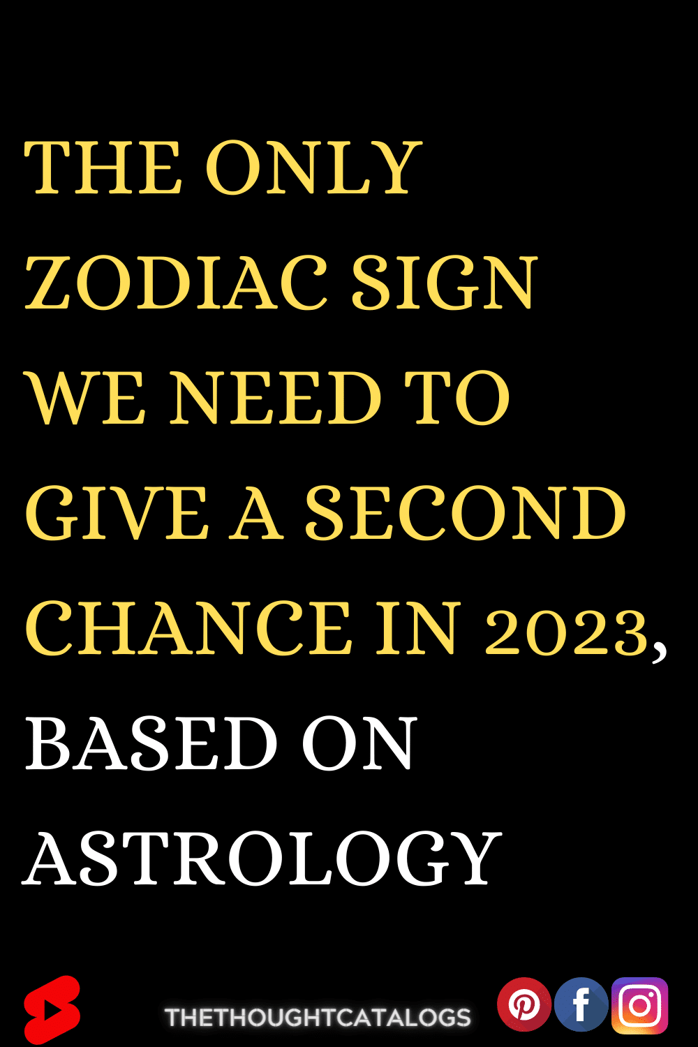 The Only Zodiac Sign We Need To Give A Second Chance To, Based On Astrology